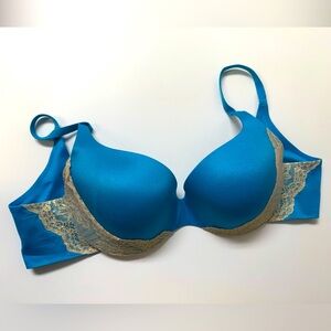 Victoria’s Secret Lined Demi Blue/Lace